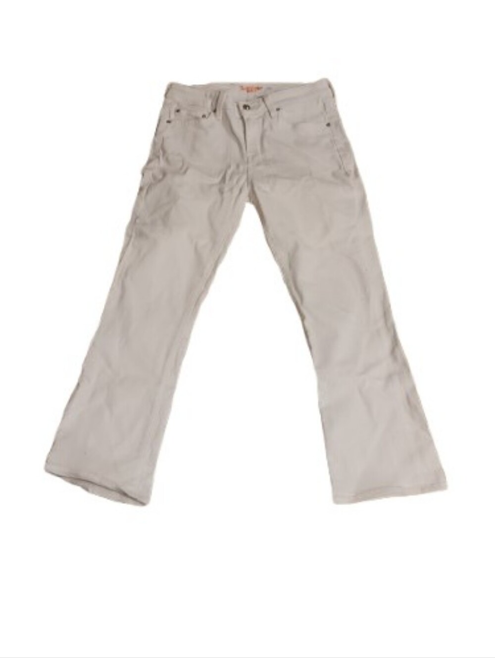 Derek Lam 10 Crosby Gia White Denim Mid Rise Cropped Jeans Sz 27